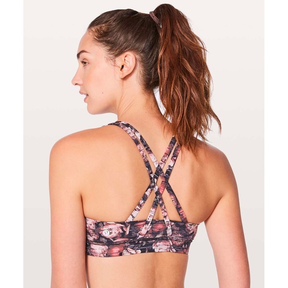 Lululemon Energy Bra Nulux- Peony Multi - Picture 2 of 5